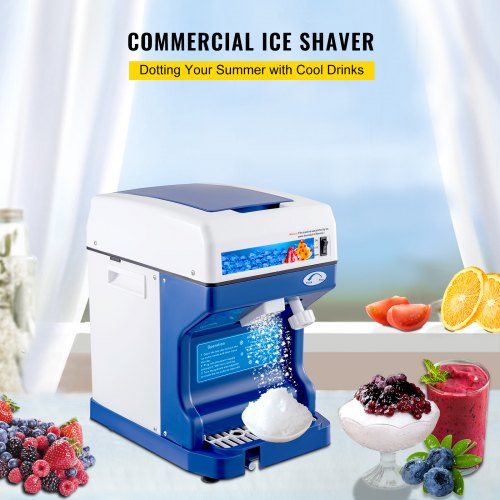 110V Electric Shaved Ice Machine 250W Snow Cone Maker Tabletop with Adjustable