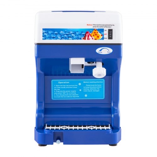 110V Electric Shaved Ice Machine 250W Snow Cone Maker Tabletop with Adjustable