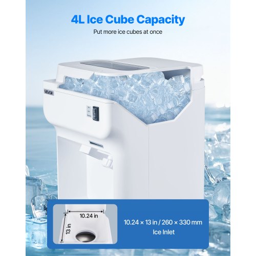 Commercial Ice Shaver Crusher 220lbs Per Hour Electric Snow Cone Maker with 4L