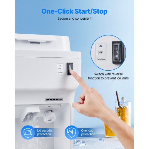 Commercial Ice Shaver Crusher 220lbs Per Hour Electric Snow Cone Maker with 4L