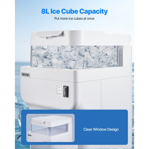 Commercial Ice Shaver Crusher 220lbs Per Hour Electric Snow Cone Maker with 8L