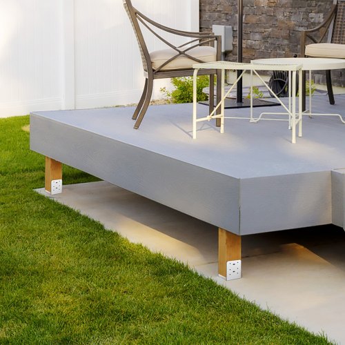 6x 6 Post Base 1Pcs Stainless Steel Adjustable Post Anchor