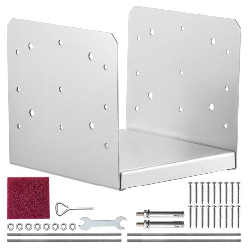 8x 8 Post Base 1Pcs Stainless Steel Adjustable Post Anchor