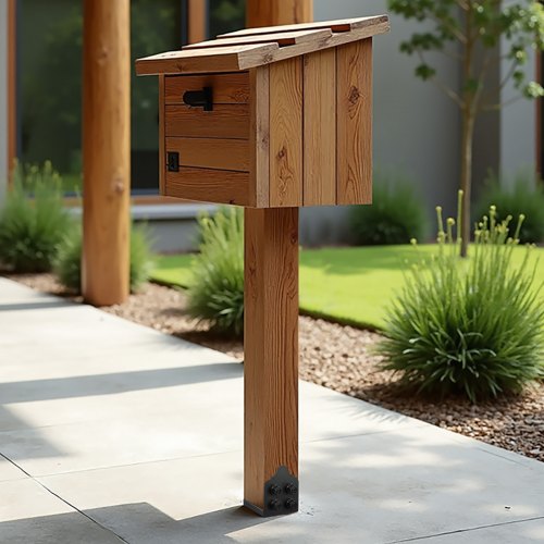 8x8 Post Base 2 Pcs Inner Size 79x7.5 inch 200x190 mm Post Brackets