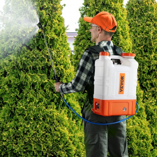 Battery Powered Backpack Sprayer with Cart 094 PSI Adjustable Pressure 4