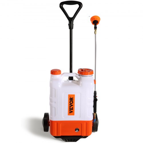 Battery Powered Backpack Sprayer with Cart 094 PSI Adjustable Pressure 4
