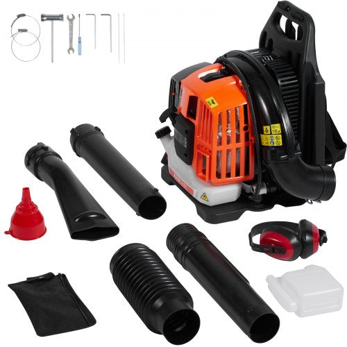 Backpack Leaf Blower 52CC 2Cycle Leaf Blower with 137L Fuel Tank 480CFM