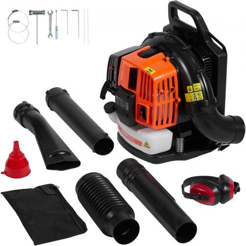Backpack Leaf Blower 62CC 2Cycle Gas Leaf Blower 1110CFM Air Volume – 22 L