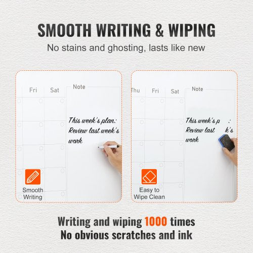 Calendar Whiteboard 36 x 24 Inches Magnetic Dry Erase Calendar Board