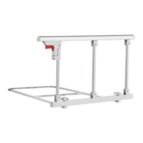 Foldable Bed Rail for Elderly 28 in Bedside Assist Rail with Fixing Strap