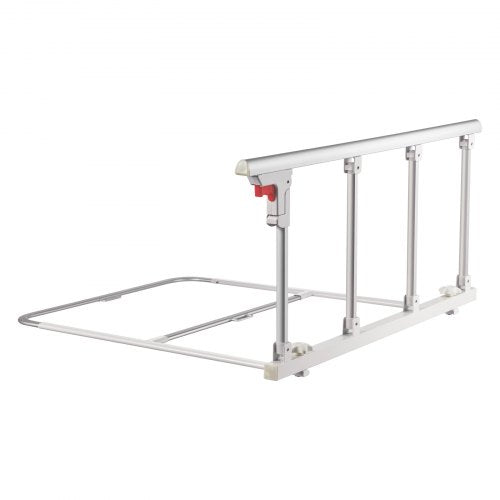 Foldable Bed Rail for Elderly 38 in Bedside Assist Rail with Fixing Strap