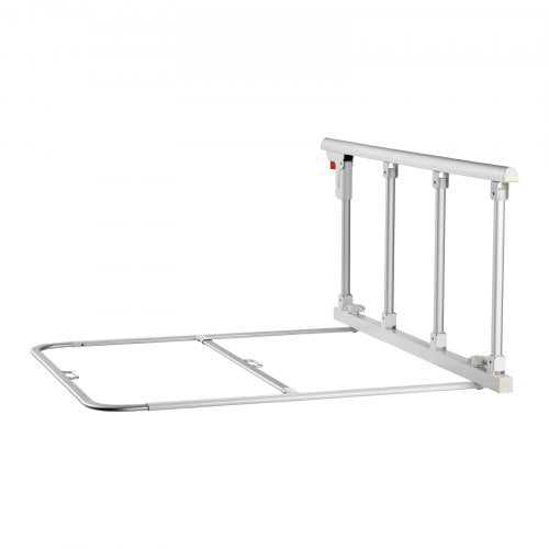 Foldable Bed Rail for Elderly 38 in Bedside Assist Rail with Fixing Strap
