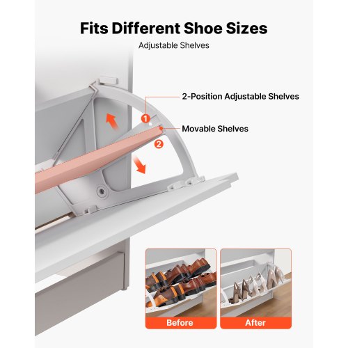 Shoe Cabinet with 3 Flip Drawers Modern Shoes Storage Cabinet with 3 Flip