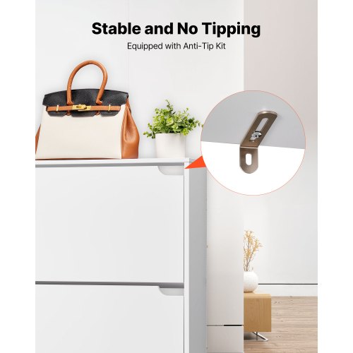 Shoe Cabinet with 3 Flip Drawers Modern Shoes Storage Cabinet with 3 Flip