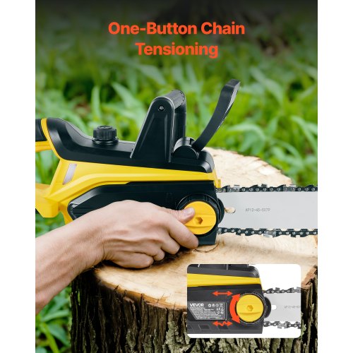 Cordless Chainsaw 20V 12Inch Brushless Chainsaw Battery Powered 40Ah