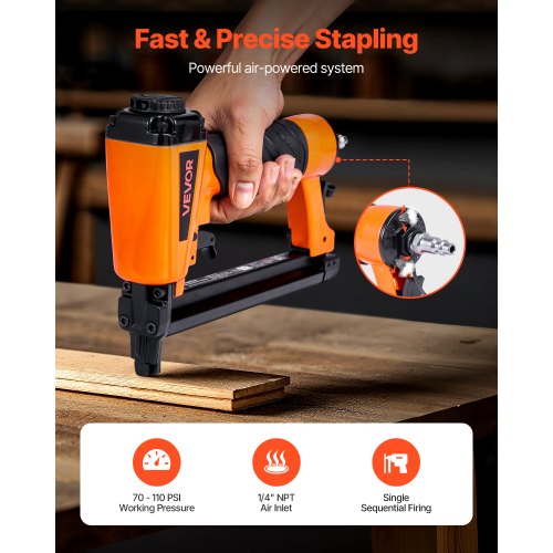 Pneumatic Staple Gun 20 Gauge T50 Pneumatic Upholstery Stapler for 716