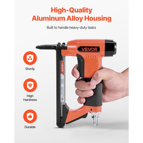 Pneumatic Staple Gun 20 Gauge LongNose Upholstery Stapler for 50 Series