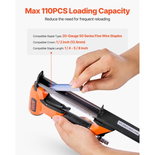 Pneumatic Staple Gun 20 Gauge Air Upholstery Stapler for 50 Series Fine