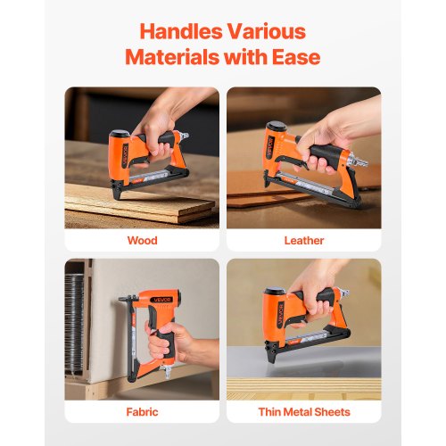 Pneumatic Staple Gun 20 Gauge Air Upholstery Stapler for 50 Series Fine