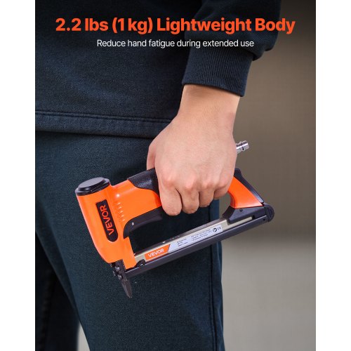Pneumatic Staple Gun 22 Gauge Air Upholstery Stapler for 71 Series Fine
