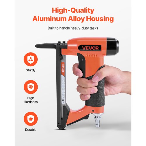 Pneumatic Staple Gun 22 Gauge LongNose Upholstery Stapler for 71 Series