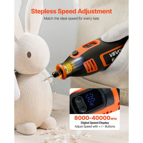 51Piece Rotary Tool Kit 200W Mini Power Rotary Tool Corded 800040000RPM