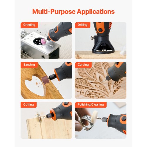 51Piece Rotary Tool Kit 200W Mini Power Rotary Tool Corded 800040000RPM
