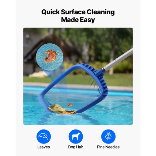 Swimming Pool Cleaning Kit Includes 2 Detachable Brush Heads 20 Inch 55