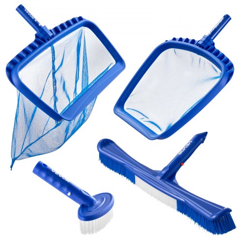 Swimming Pool Cleaning Kit Includes 2 Detachable Brush Heads 20 Inch 55