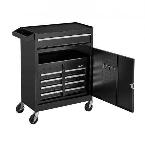 Rolling Tool Chest 2in1 Design 5 Drawers Tool Cabinet Organizer with Detachable