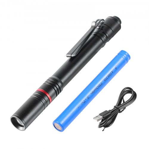 5.9 Inch Rechargeable Penlight 300 lumens 3 Lighting Modes Pocket Pen