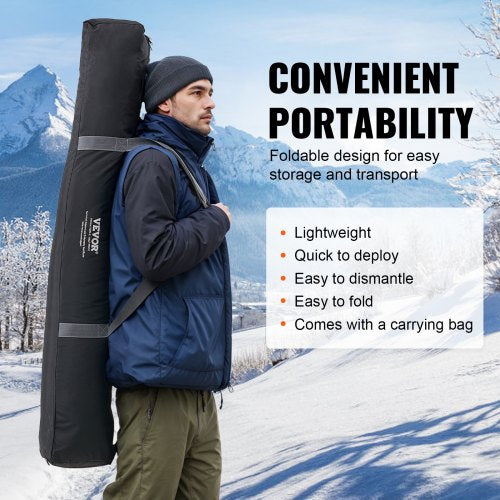 Portable Ice Shelter 12 Person PopUp Ice Fishing Tent 24 Square Feet