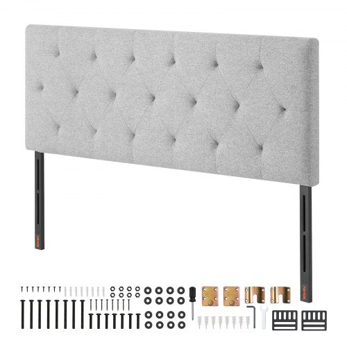 Headboard Full Size Headboard with Adjustable Height Comfortable Diamond