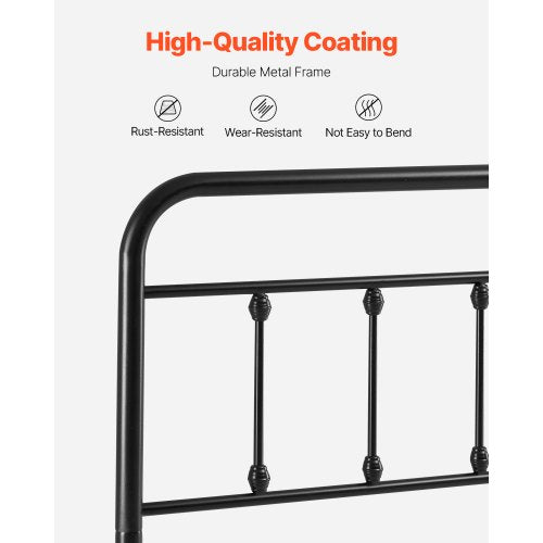 Metal Headboard Queen Size Headboard with Adjustable Height Metal