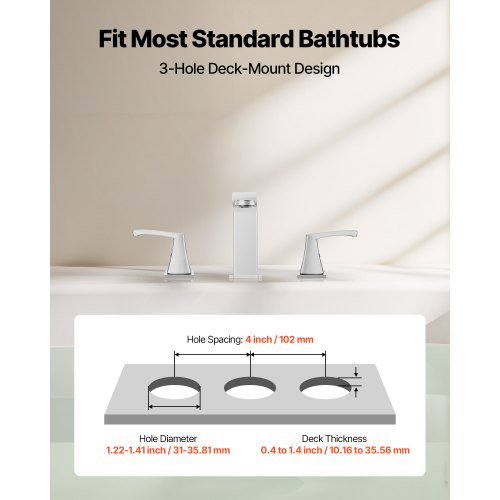 Roman Tub Faucet 3 Hole Waterfall Bathtub Faucet Bath Tubs Faucets Set