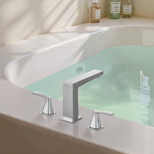 Roman Tub Faucet 3 Hole Waterfall Bathtub Faucet Bath Tubs Faucets Set