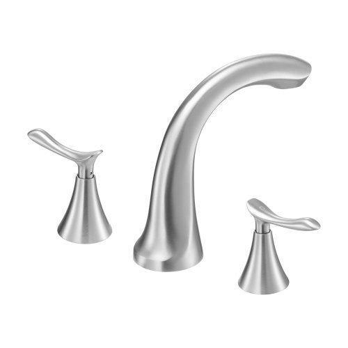 Roman Tub Faucet 3 Hole Waterfall Bathtub Faucet Gooseneck Bath Tubs