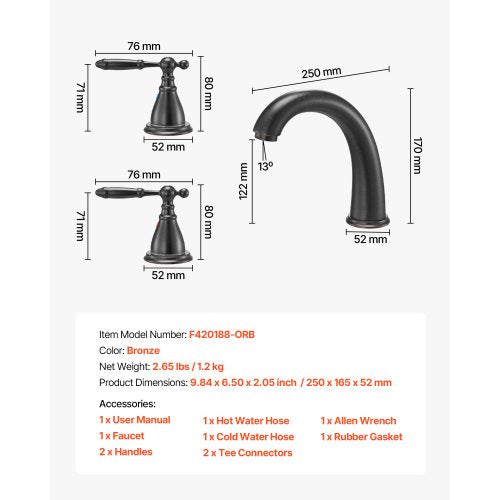 Roman Tub Faucet 3 Hole Waterfall Bathtub Faucet Gooseneck Bath Tubs