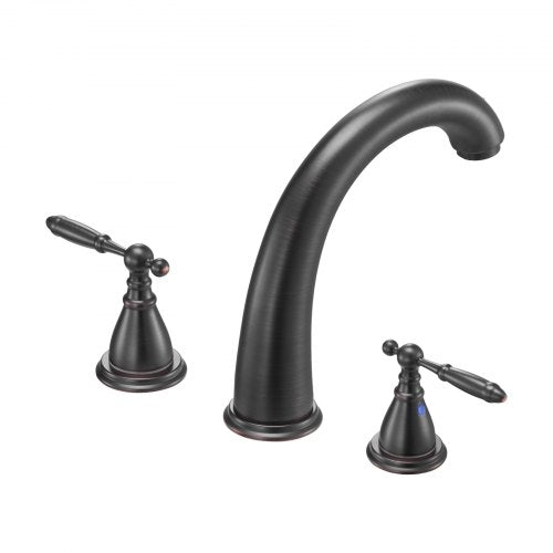 Roman Tub Faucet 3 Hole Waterfall Bathtub Faucet Gooseneck Bath Tubs