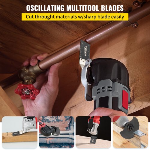 50 PCS Oscillating Saw Blades Quick Release Multitool Blades Kit HCS Tool