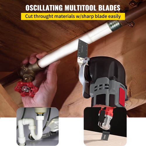 100PCS Oscillating Saw Blades Quick Release Multitool Blades Kit HCS Tool