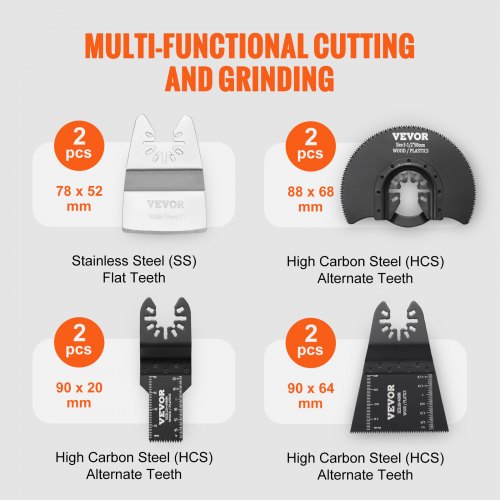 30PCS Multi Tool Blades Kits Universal Quick Release Oscillating Saw
