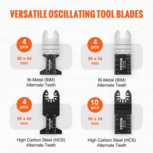 30PCS Multi Tool Blades Kits Universal Quick Release Oscillating Saw
