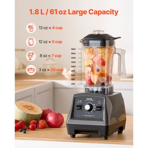 Blender for Smoothies 61 oz 1400W Professional Blender with Powerful