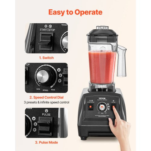 Blender for Smoothies 61 oz 1400W Professional Blender with Powerful