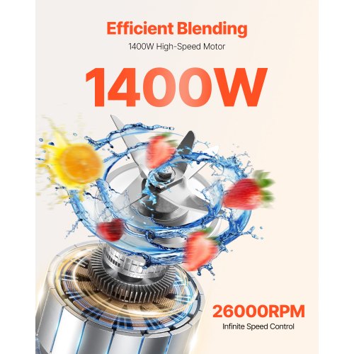 Blender for Smoothies 85 oz 1400W Professional Blender with Powerful