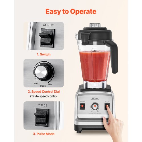 Blender for Smoothies 85 oz 1400W Professional Blender with Powerful