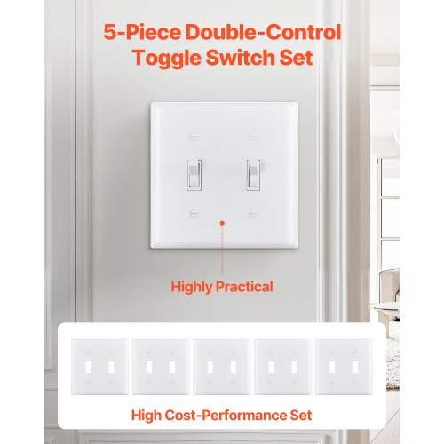 Toggle Light Switch Wall Plates 2Gang Switch Electrical Outlet Covers