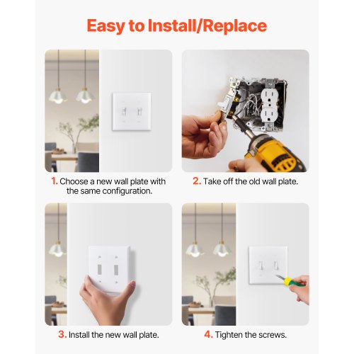 Toggle Light Switch Wall Plates 2Gang Switch Electrical Outlet Covers