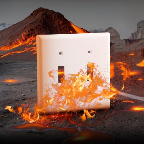 Toggle Light Switch Wall Plates 2Gang Switch Electrical Outlet Covers